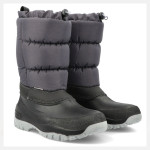 Сиви детски ботушки, pvc материя и текстилна материя - ежедневни обувки за есента и зимата N 100025108